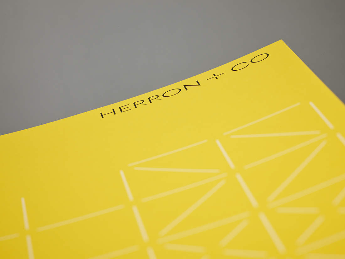 Close-up shot of the brochure cover